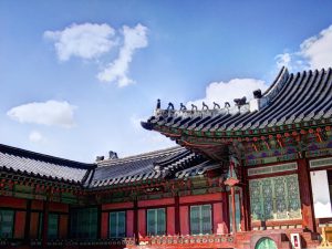 韓国宮殿のHDR編集後の画像